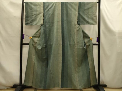 平和屋着物■上質な紬　間道　正絹　逸品　AABK6018sx