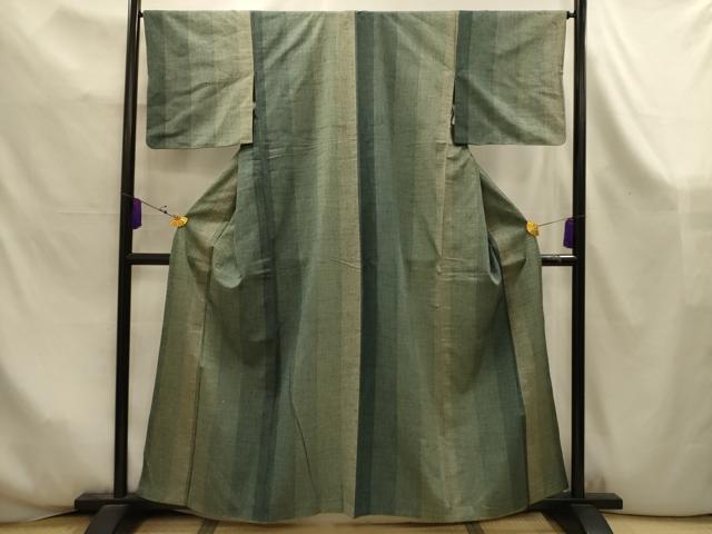 平和屋着物■上質な紬　間道　正絹　逸品　AABK6018sx