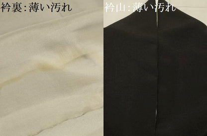 平和屋着物■豪華黒留袖　流水松花文　金銀彩　正絹　逸品　AABK6033sx