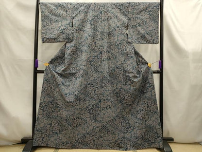 平和屋着物■上質な紬　辻が花　正絹　逸品　AABK6039sx