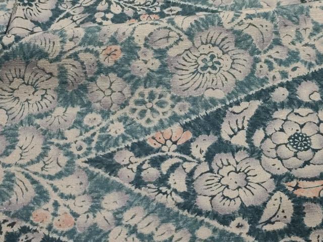 平和屋着物■上質な紬　辻が花　正絹　逸品　AABK6039sx