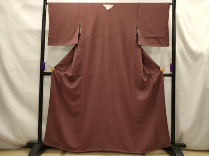 平和屋着物■江戸小紋　鮫小紋柄　鬼しぼ縮緬　正絹　逸品　AABK6044sx