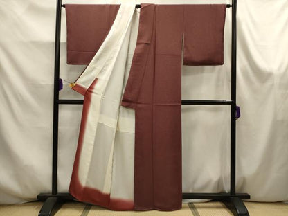 平和屋着物■江戸小紋　鮫小紋柄　鬼しぼ縮緬　正絹　逸品　AABK6044sx