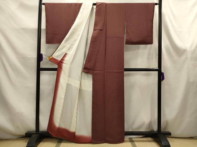 平和屋着物■江戸小紋　鮫小紋柄　鬼しぼ縮緬　正絹　逸品　AABK6044sx