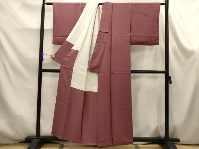 平和屋着物■本草木染作家　圓啓　江戸小紋　作家物　鮫小紋柄　正絹　逸品　AABK6045sx