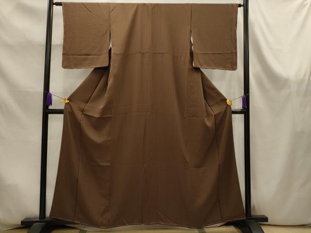平和屋着物■上質な小紋　間道　正絹　逸品　AABK6049sx