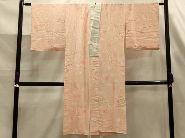 平和屋着物■長襦袢　無双仕立て　草花文　正絹　逸品　AABK6060sx