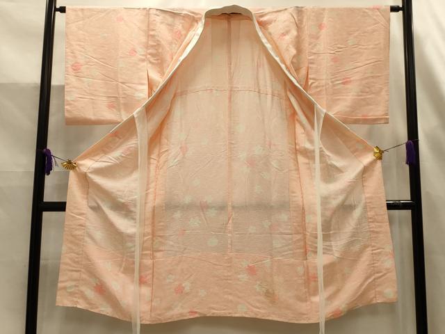 平和屋着物■長襦袢　無双仕立て　草花文　正絹　逸品　AABK6060sx