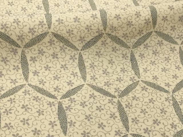 平和屋着物■上質な小紋　花唐草文　正絹　逸品　AABK6061sx
