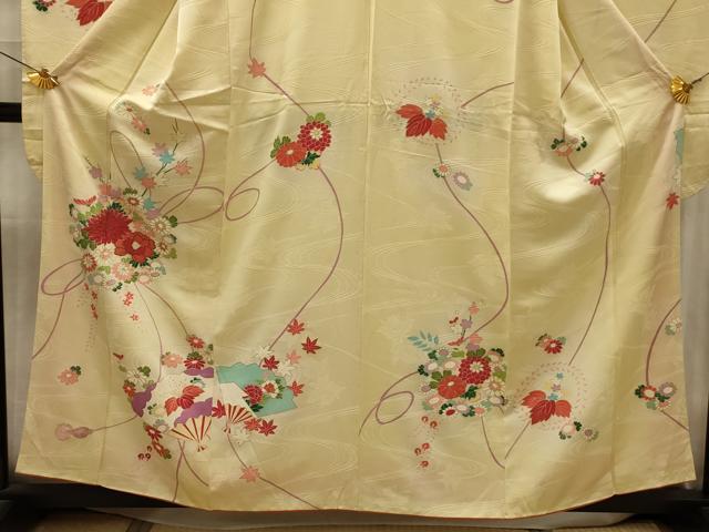 平和屋着物■豪華振袖　駒刺繍　薬玉文　金彩　正絹　逸品　AABK6062sx