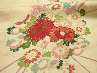 平和屋着物■豪華振袖　駒刺繍　薬玉文　金彩　正絹　逸品　AABK6062sx