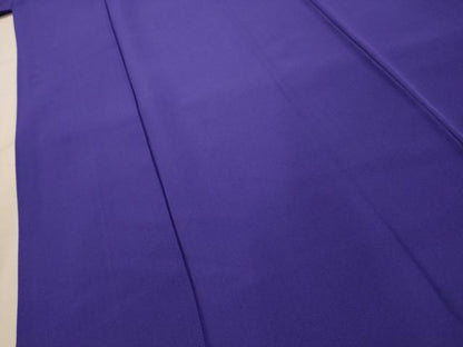 平和屋着物■上質な色無地　紋意匠　紅桔梗色　正絹　逸品　AABK6065sx