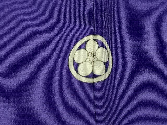 平和屋着物■上質な色無地　紋意匠　紅桔梗色　正絹　逸品　AABK6065sx