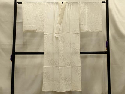 平和屋着物■長襦袢　無双仕立て　舞梅文　正絹　逸品　AABK6071sx