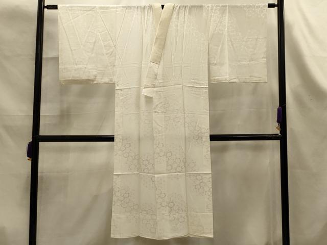 平和屋着物■長襦袢　無双仕立て　舞梅文　正絹　逸品　AABK6071sx