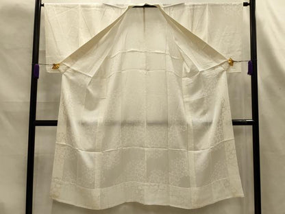 平和屋着物■長襦袢　無双仕立て　舞梅文　正絹　逸品　AABK6071sx
