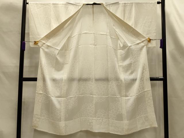 平和屋着物■長襦袢　無双仕立て　舞梅文　正絹　逸品　AABK6071sx
