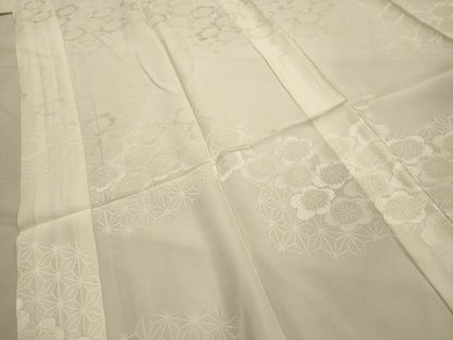 平和屋着物■長襦袢　無双仕立て　舞梅文　正絹　逸品　AABK6071sx