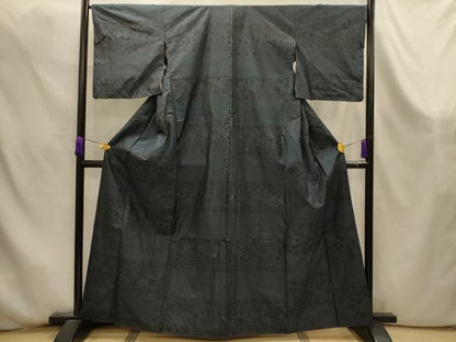 平和屋着物■本場大島紬　名物裂花兎　正絹　逸品　AABK6085sx