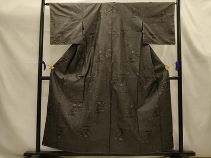 平和屋着物■本場大島紬　風景文　正絹　逸品　AABK6101sx