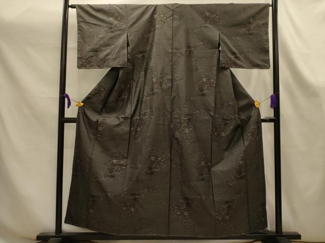 平和屋着物■本場大島紬　風景文　正絹　逸品　AABK6101sx