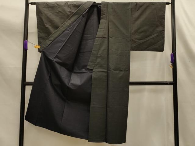 平和屋着物■男性　紬　80亀甲　総詰め　正絹　逸品　AABK6104sx