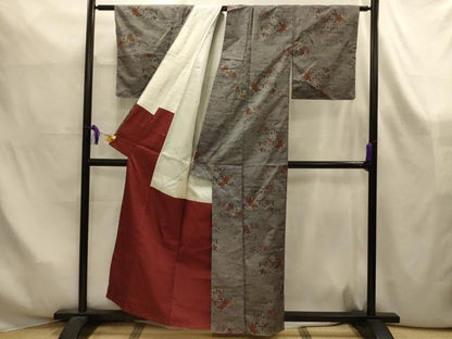 平和屋着物■本場大島紬　9マルキ　風景文　正絹　逸品　AABK6118sx