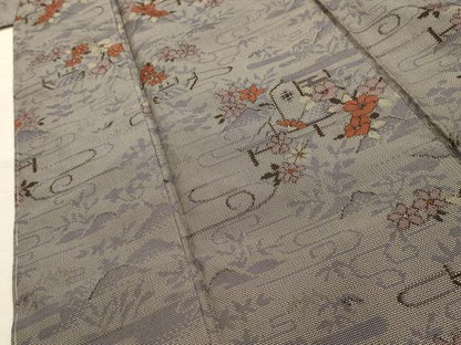平和屋着物■本場大島紬　9マルキ　風景文　正絹　逸品　AABK6118sx