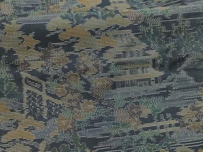 平和屋着物■本場大島紬　風景文　正絹　逸品　AABK6119sx