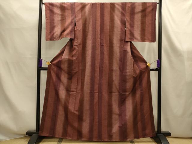平和屋着物■上質な紬　間道　正絹　逸品　AABK6122sx