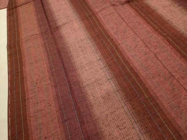 平和屋着物■上質な紬　間道　正絹　逸品　AABK6122sx