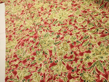 平和屋着物■上質な小紋　更紗花文　暈し染め　正絹　逸品　AABK6126sx