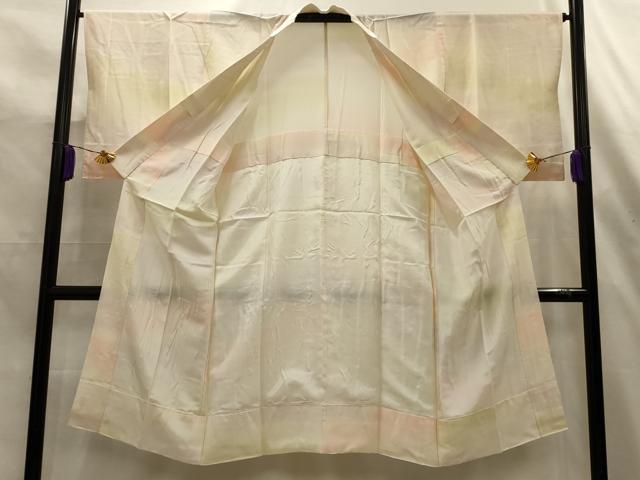 平和屋着物■長襦袢　無双仕立て　霞文　暈し染め　正絹　逸品　AABK6127sx