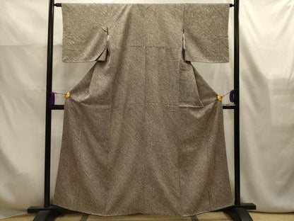 平和屋着物■大変加工の良い総絞り小紋　正絹　逸品　AABK6129sx