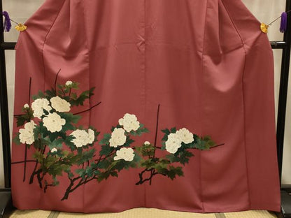 平和屋着物■訪問着　枝花文　金彩　正絹　逸品　AABK6136sx