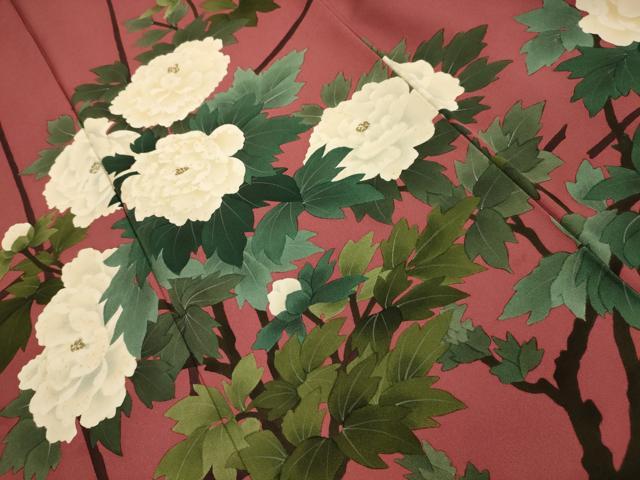 平和屋着物■訪問着　枝花文　金彩　正絹　逸品　AABK6136sx