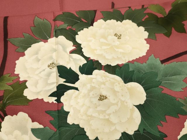 平和屋着物■訪問着　枝花文　金彩　正絹　逸品　AABK6136sx
