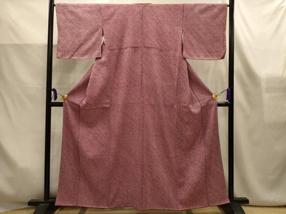 平和屋着物■大変加工の良い総絞り小紋　正絹　逸品　AABK6145sx