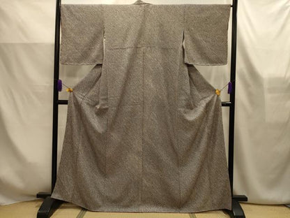 平和屋着物■大変加工の良い総絞り小紋　正絹　逸品　AABK6146sx