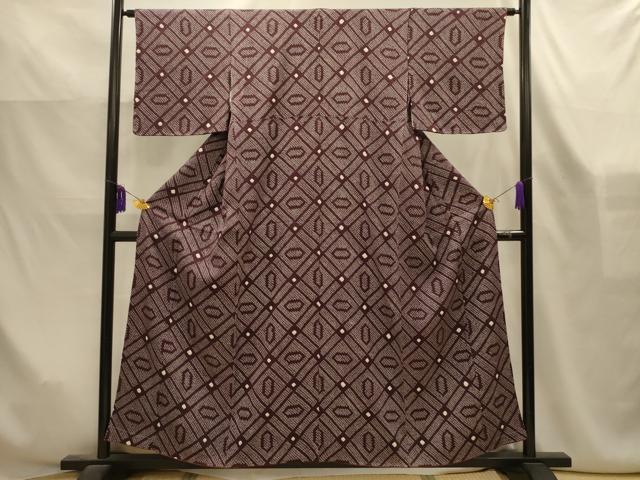 平和屋着物■大変加工の良い総絞り小紋　天井文　やまと誂製　正絹　逸品　AABK6148sx