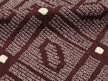 平和屋着物■大変加工の良い総絞り小紋　天井文　やまと誂製　正絹　逸品　AABK6148sx