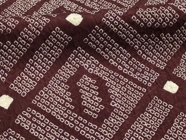 平和屋着物■大変加工の良い総絞り小紋　天井文　やまと誂製　正絹　逸品　AABK6148sx