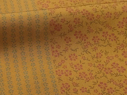 平和屋着物■上質な小紋　花間道　正絹　逸品　AABK6157sx