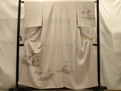 平和屋着物■訪問着　友禅　作家物　枝花文　暈し染め　正絹　逸品　AABK6163sx