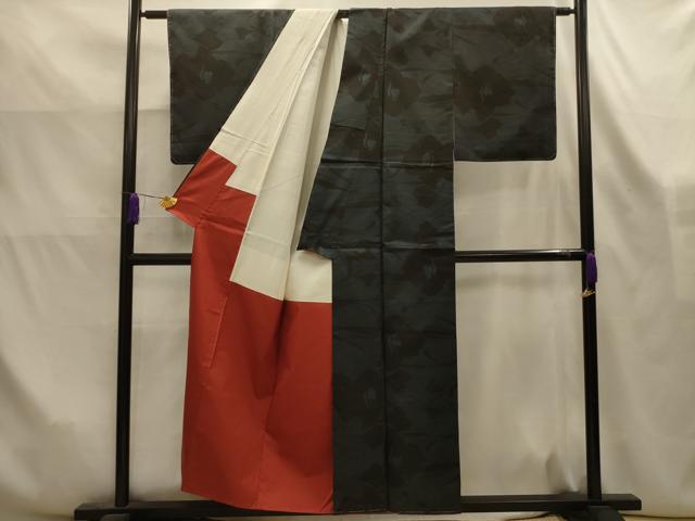 平和屋着物■本場大島紬　7マルキ　流水花文　正絹　逸品　AABK6166sx
