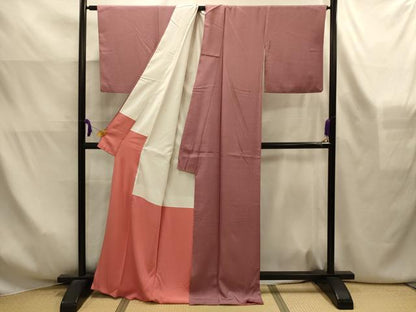 平和屋着物■江戸小紋　縦分銅　正絹　逸品　AABK6168sx