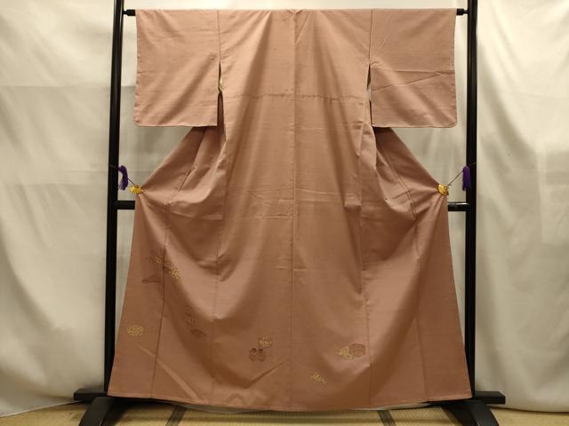 平和屋着物■豪華色留袖　紬地　楽器文　正絹　逸品　AABK6173sx