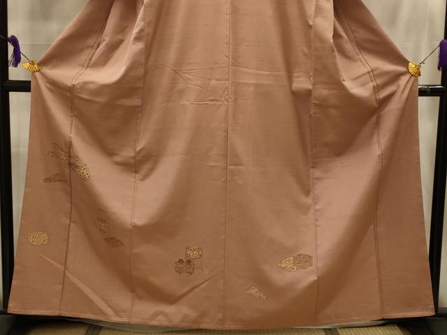 平和屋着物■豪華色留袖　紬地　楽器文　正絹　逸品　AABK6173sx