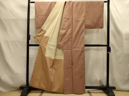 平和屋着物■豪華色留袖　紬地　楽器文　正絹　逸品　AABK6173sx