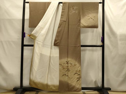 平和屋着物■訪問着　風景文　暈し染め　金彩　正絹　逸品　AABK6180sx
